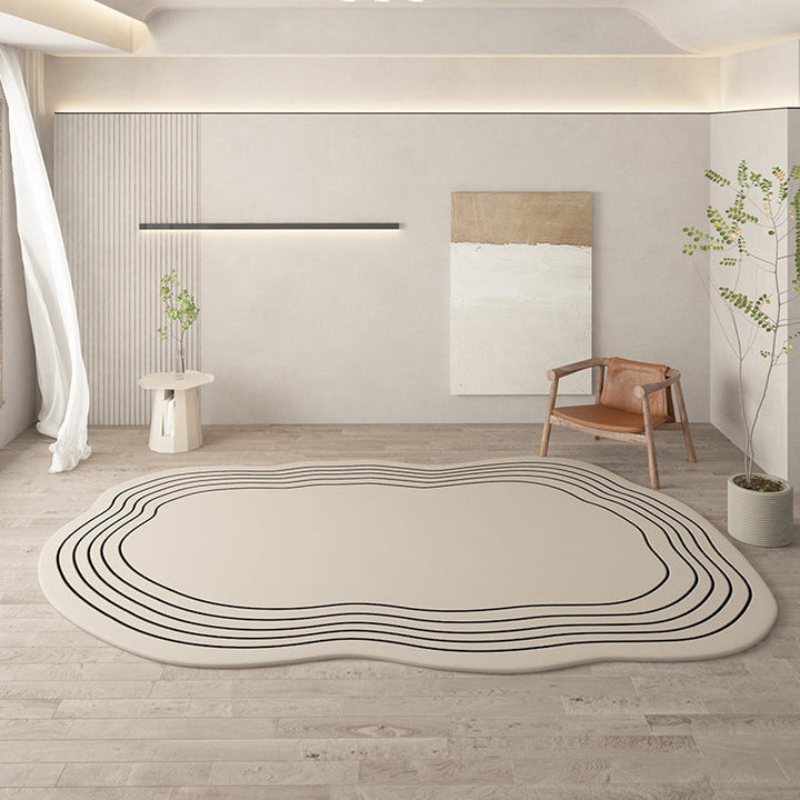 Cream Color Oval Carpets