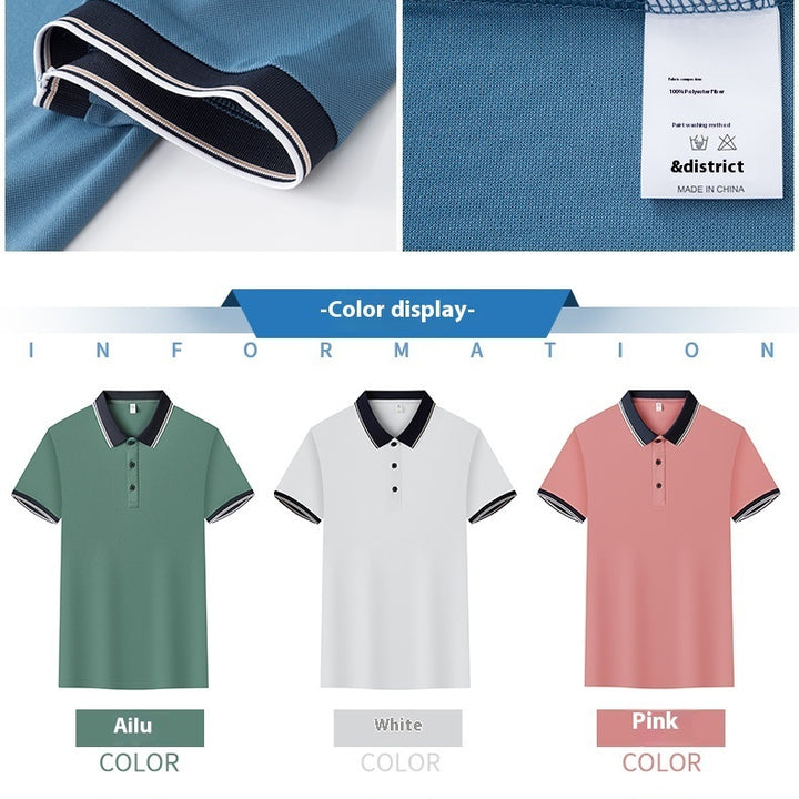Business Polo Shirt Lapel Short Sleeve Corporate Cultural Clothing
