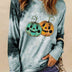 Round Neck Long Sleeve Halloween Graphic Sweatshirt