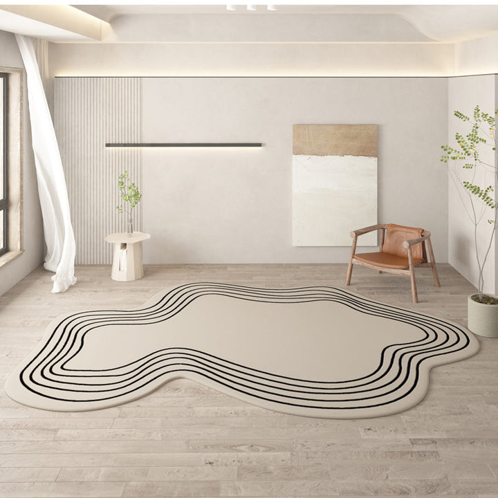 Cream Color Oval Carpets