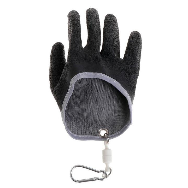 1PC Non Slip Latex Fishing Gloves With Magnet Release Fisherman Fish Grab Anti Skid Capture Safety Hand Gloves Protect Hand