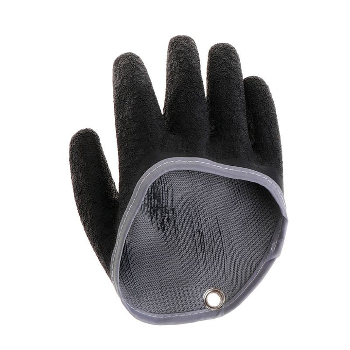 1PC Non Slip Latex Fishing Gloves With Magnet Release Fisherman Fish Grab Anti Skid Capture Safety Hand Gloves Protect Hand