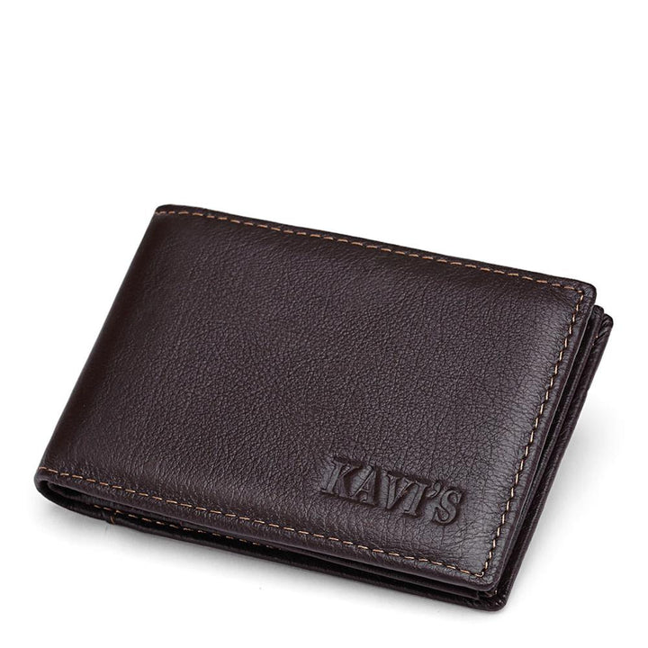 KAVIS 15 Slots Genuine Leather Women Men ID Card Holder Card Wallet Purse Credit Card Business Card Holder Protector Organizer