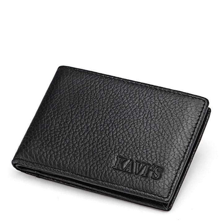 KAVIS 15 Slots Genuine Leather Women Men ID Card Holder Card Wallet Purse Credit Card Business Card Holder Protector Organizer