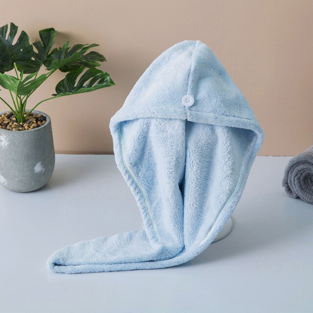 Multicolor towel Household Bathroom Towel Hair Hat Microfiber Solid Quickly Dry Hair Towel Women Shower Towels Bath Towel