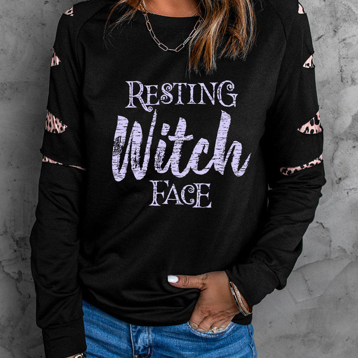 RESTING WITCH FACE Graphic Sweatshirt