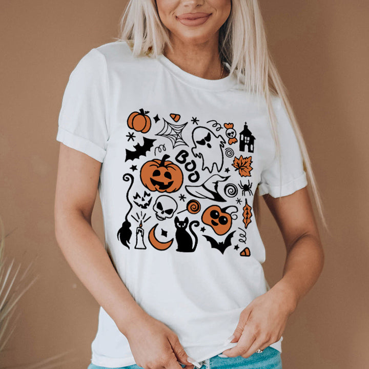 Halloween Graphic Short Sleeve T-Shirt
