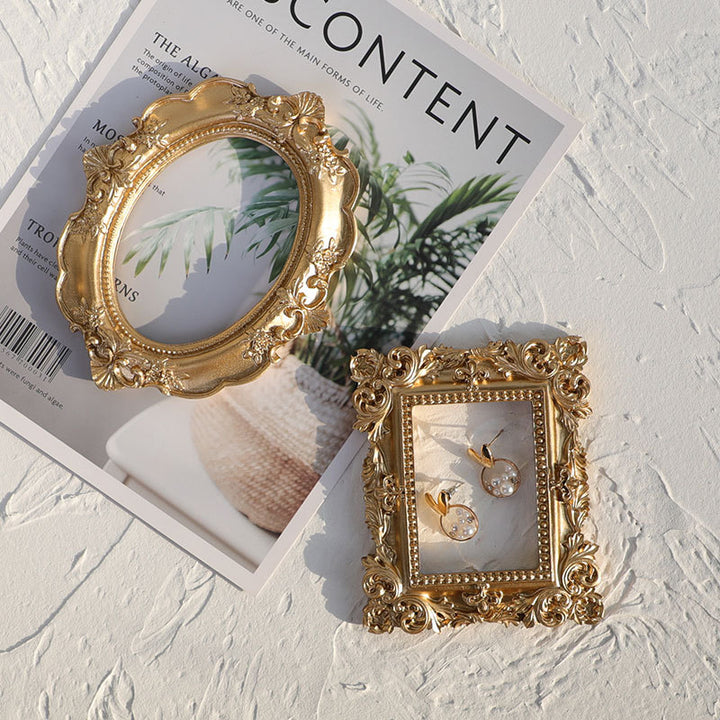 Golden Retro Photo Frame Art Jewelry Decoration Home Decoration