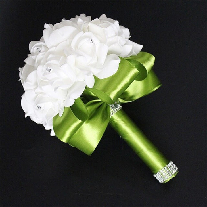 Wedding Fake Flowers Bridal Bouquets Bridesmaid Rose Centerpiece Bride Hydrangea Artificial White Lily of the Valley Supplies