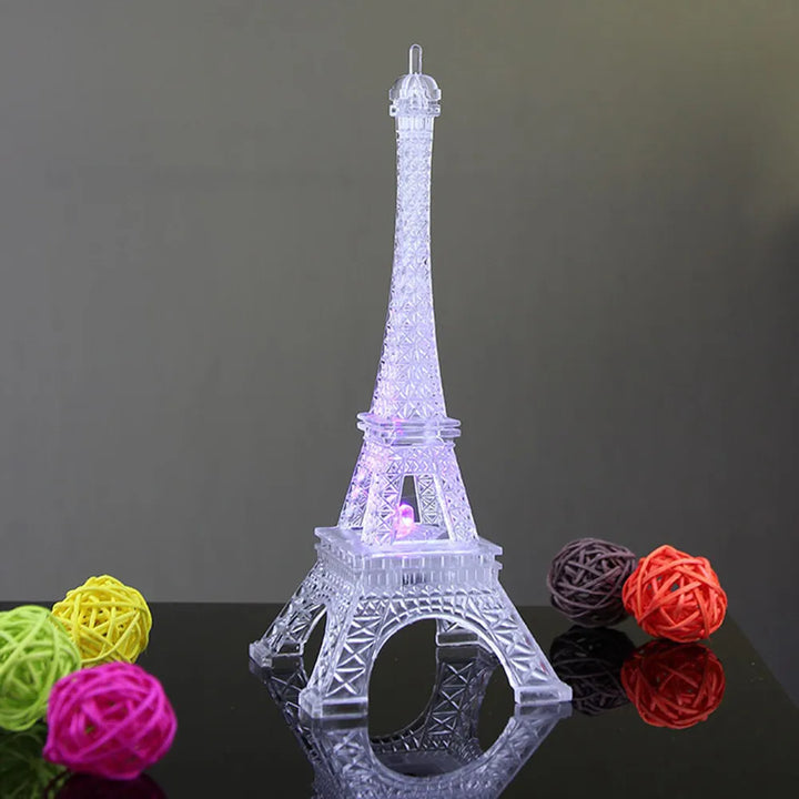 S/M/L Romantic France Mini Eiffels Tower LED Color Changing Night Light Home Bedroom Party Lamp Decor Home Decor Christmas Gifts