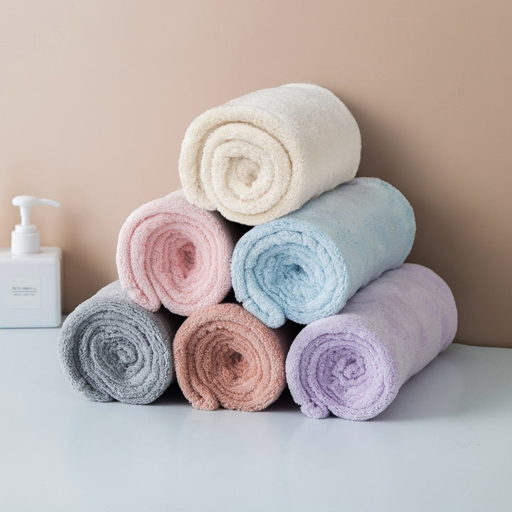 Multicolor towel Household Bathroom Towel Hair Hat Microfiber Solid Quickly Dry Hair Towel Women Shower Towels Bath Towel
