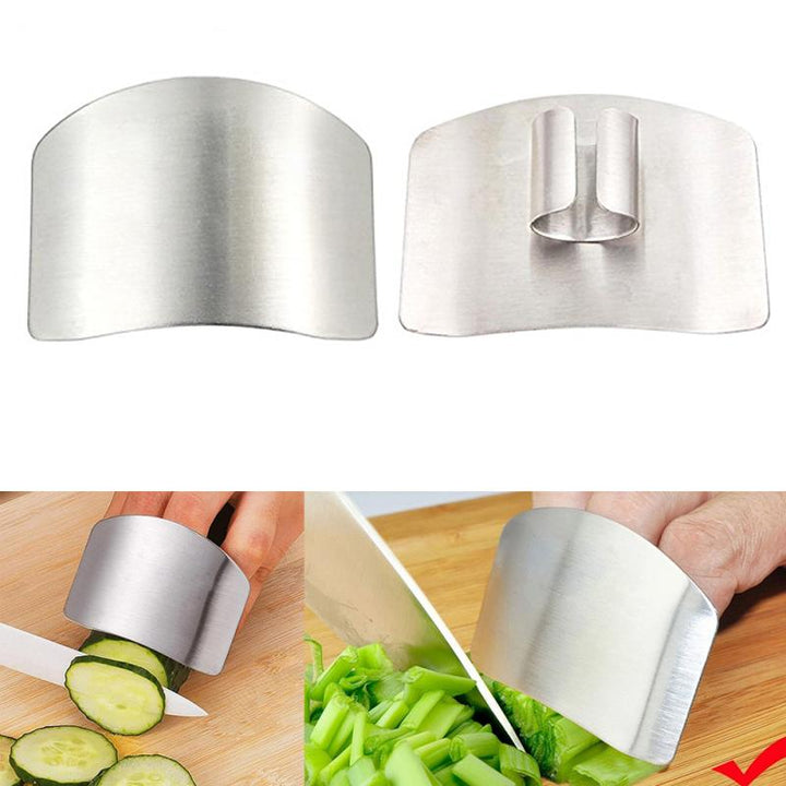 New Stainless Steel Finger Hand Protector Guard Knife Slice Shield Portable Durable Household Kitchen Cooking Protective Tools