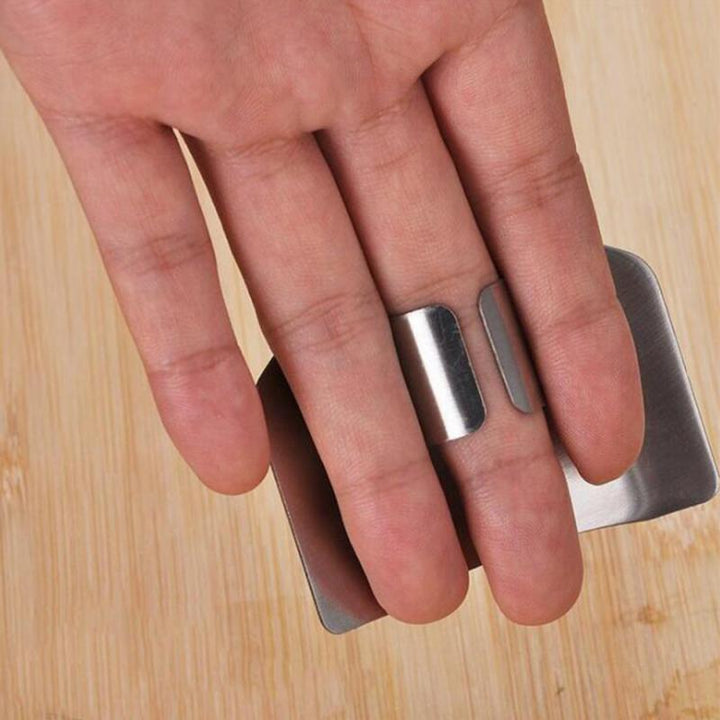 New Stainless Steel Finger Hand Protector Guard Knife Slice Shield Portable Durable Household Kitchen Cooking Protective Tools
