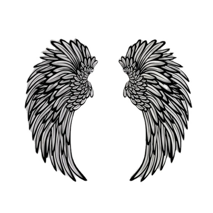 1 Pair Angel Wings Metal Wall Art Decor with Led Lights Wall Hanging Decorations Wall Sculpture Art Angel Wing Decor Photography