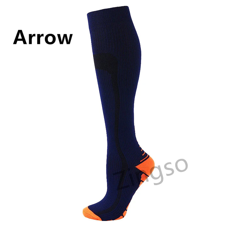 Running Compression Socks Stockings 20-30 mmhg Men Women Sports Socks for Nursing Rugby Marathon Cycling Football Varicose Veins